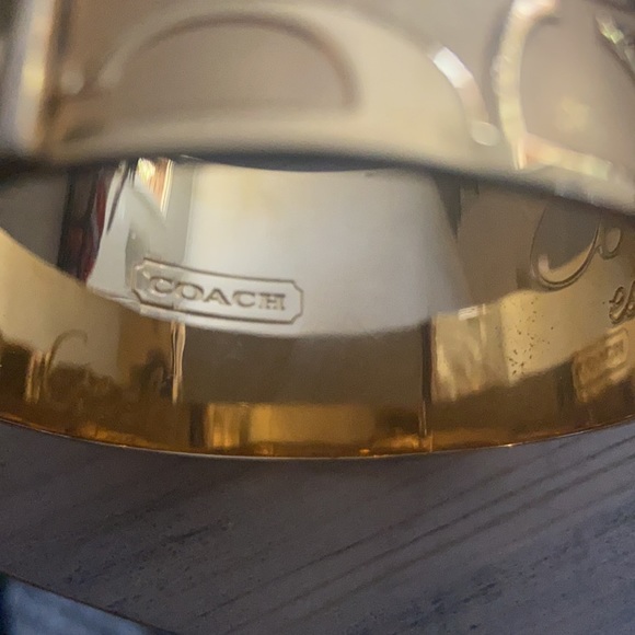 Coach logo 1.5” wide bangle. - Picture 5 of 9